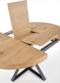 Okrągły stół rozkładany w stylu industrialnym Mercy