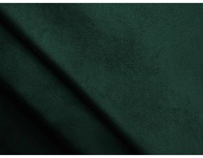 Ciemnozielone łóżko kontynentalne ze schowkiem 160x200 cm Mikana – Makamii