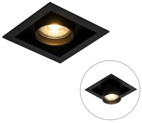 Nowoczesny reflektor sufitowy czarny regulowany - Roof Nowoczesny Oswietlenie wewnetrzne