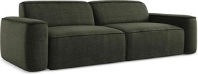 4-osobowa kanapa modułowa - z tkaniny strukturalnej - oliwkowy - OMAO