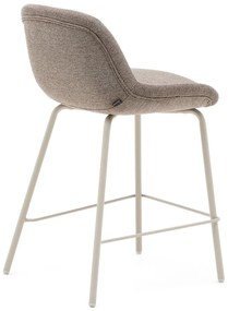 Szarobeżowy hoker (wysokość siedziska 65 cm) Aimin – Kave Home