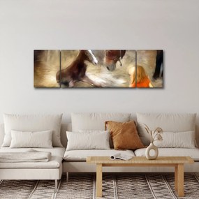 Obraz - Witaj na świecie, źrebaku (170x50 cm)