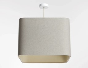 Lampa wisząca KWADRO LEN 007-40w20 jasnobeżowa BPS KONCEPT