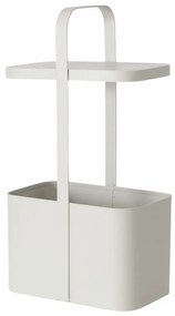 Metalowy stolik pomocniczy z gazetnikiem SELENA, wys. 65 cm