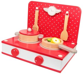 Classic world drewniana kuchnia 2w1 grill + kuchenka dla dzieci 22el.