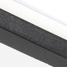 Plafon czarny 30 cm z LED 3-stopniowy ściemniacz IP44 - Steve