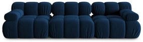 Niebieska aksamitna sofa 282 cm Bellis – Micadoni Home