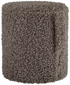Ciemnobrązowy puf z materiału bouclé Teddy – Blomus