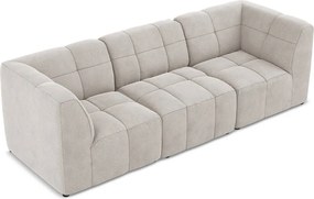 Beżowa aksamitna sofa 255 cm Aloha – Makamii