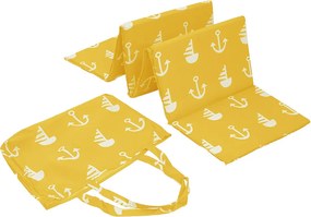 Leżak plażowy KOTWICA 180x50 cm, żółty