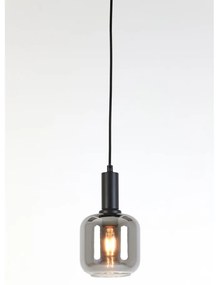 Szara lampa sufitowa z szklanym kloszem ø 21 cm Lekar – Light &amp; Living