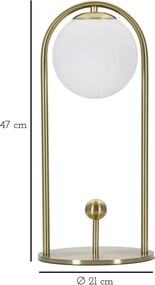 Lampa stołowa GLAMY ARC, 47 cm