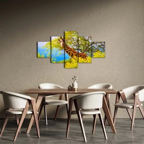 Obraz żyrafy w Afryce (125x70 cm)