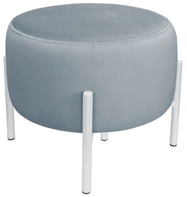 Pufa OLA LOFT ławka podnóżek metal biała BL06