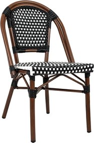 Krzesło kawiarniane w stylu francuskim Cafe Paris brązowe