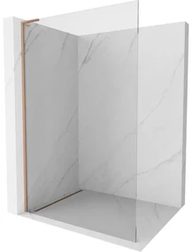 Mexen Kioto L ścianka prysznicowa Walk-in 55 x 200 cm, transparent, miedź szczotkowana - 800-055-103-65-00