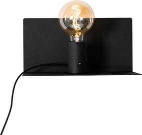 Nowoczesna lampa ścienna czarna magnetyczna regulowana - Muro