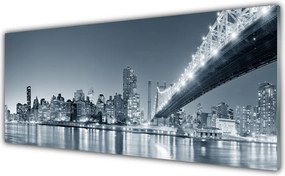 Szkło do Kuchni na Ścianę Panorama Nowoczesnego Mostu