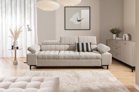 Sofa trzyosobowa Tyrion z funkcją spania - beżowy szenil Vibe 08