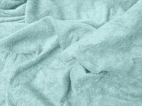 PrzytulneMieszkanie.pl Prześcieradło frotte miętowe 90 x 200 cm