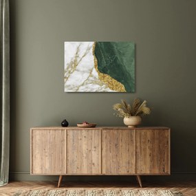 Obraz na szkle - Zielony marmur N⁰3 (70x50 cm)