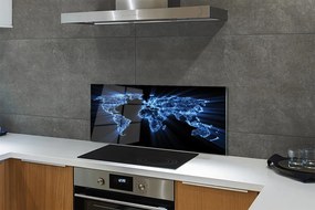 Panel nad Blat Kuchenny Niebieska Mapa Świata