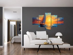 Obraz - Żaglówki (125x70 cm)