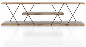 Szafka pod TV w dekorze orzecha 120x33 cm Canaz – Kalune Design
