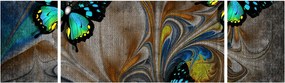 Obraz - Jasne motyle na zdjęciu (170x50 cm)