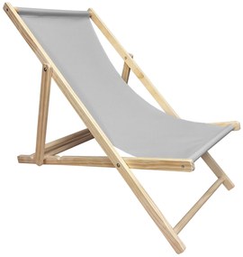 Wakacyjna Strefa Komfortu – 2 Leżaki z Drewnianym Stolikiem składanym Szary