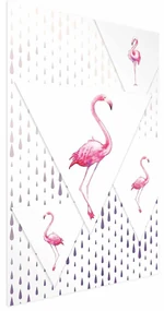 Plakat Rodzina flamingów 40x60 cm bez ramy bez marginesu ARTGEIST B