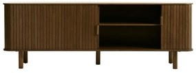 Brązowa szafka pod TV w dekorze dębu 56x160 cm Cavo – Unique Furniture