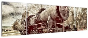 Historyczny wizerunek lokomotywy (170x50 cm)