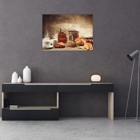 Obraz - Kawa i śniadanie (70x50 cm)