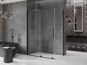 Mexen Velar kabina prysznicowa rozsuwana 160 x 80 cm, transparent, czarna - 871-160-080-01-70