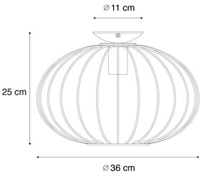 Inteligentna lampa sufitowa czarna z Wi-Fi G95 - MargaritaDesignerski Oswietlenie wewnetrzne