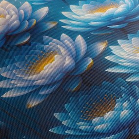 Obraz - Lilie wodne pod powierzchnią (170x50 cm)