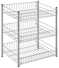 3-poziomowy organizer kuchenny - Metaltex