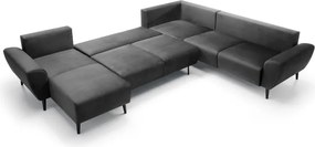 Narożnik BOSCO XL zestaw z elektryczną funkcją regulacji tkanina Monolith 95 Szary WERSAL