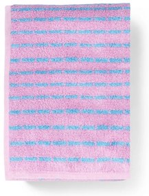 Niebieski/różowy ręcznik z mieszanki bambusa frotte 50x100 cm Nuance – JUNA