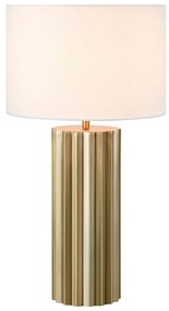 Lampa stołowa w kolorze brązu z tekstylnym kloszem (wys. 60 cm) Hashira – Markslöjd
