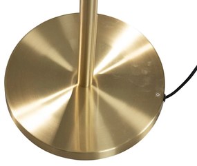 Lampa podłogowa mosiężna z welurowym abażurem wzór krokodyla 50cm - Simplo klasyczny/Antyczny Oswietlenie wewnetrzne