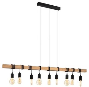 Eglo 182429 - Żyrandol na lince TOWNSHEND 9xE27/60W/230V