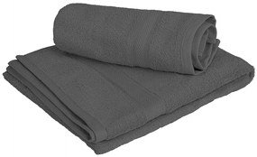 1x Ręcznik kąpielowy CLARYSSE ELEGANCE 70x140 cm + 1x ręcznik CLARYSSE 60x110 cm 100% bawełna, szary