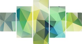 Obraz abstrakcji geometrycznej (125x70 cm)