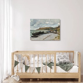 Obraz na szkle - Claude Monet, Sainte Adresse, reprodukcje (70x50 cm)