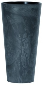 Donica ogrodowa wysoka Tubus Slim Beton Effect 57 cm antracytowy PROSPERPLAST