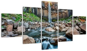 Obraz - Wodospad Svartifoss, Islandia (125x70 cm)