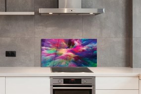 Panel szklany do Kuchni Tęczowa Symfonia Fraktali