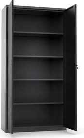 Szafa warsztatowa G1, 1800 x 900 x 380 mm, 4 półki, ciemnoszara